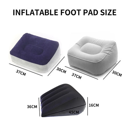 Inflatable Support Pillow for Adults - Multi-Use Body Position Aid and Travel Rest Pillow, Portable Inflatable Footrest Cushion