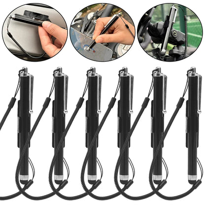 Motorcycle & Cycling Touch Pen – Universal Mobile Stylus with Spring Rope for Riding