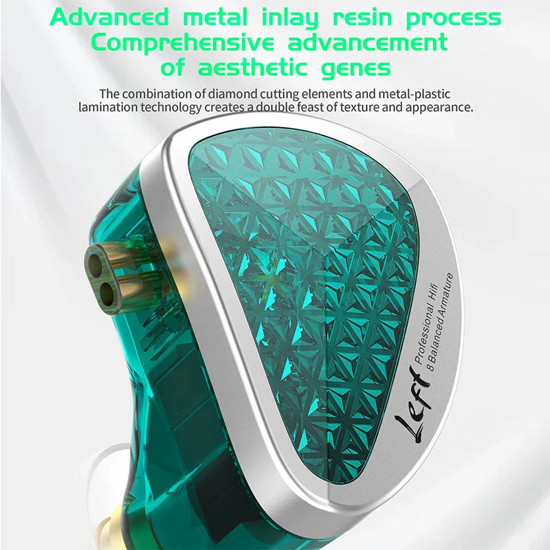 KZ AS16 Pro In-Ear Earphones – 16BA Balanced Armature HIFI Bass Noise-Cancelling Sport Headset