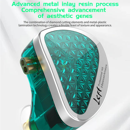 KZ AS16 Pro In-Ear Earphones – 16BA Balanced Armature HIFI Bass Noise-Cancelling Sport Headset