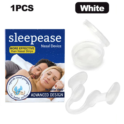 Silicone Nose Clip Anti-Snoring Nasal Dilator – Stop Snore Aid for Better Breathing & Sleep Improvement (1-2 Pcs)