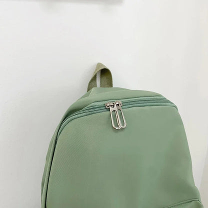 Simple Solid Color Casual Backpack | Lightweight Multifunctional Bag for School & Travel