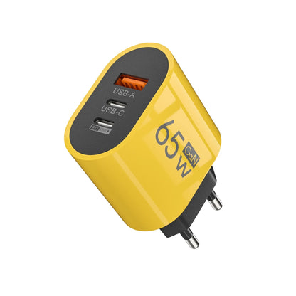 65W GaN Fast Charging USB Type C Wall Charger Adapter for iPhone and Samsung - PD QC3.0 Quick Charge