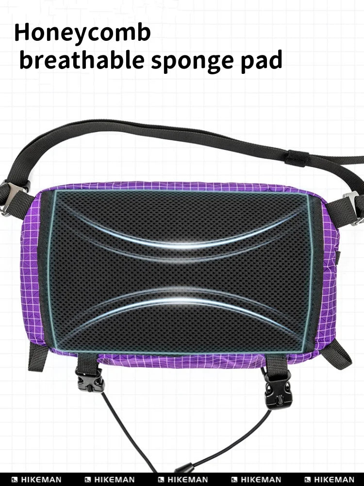 HIKEMAN Waterproof Outdoor Hiking Chest Bag – Large Capacity Crossbody Pack for Cycling, Camping & Travel