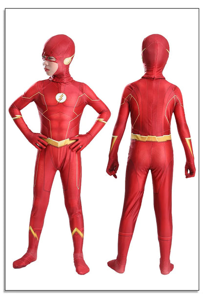 Flash Superhero Bodysuit Costume — Adult & Kids Cosplay for Halloween, Christmas & Parties