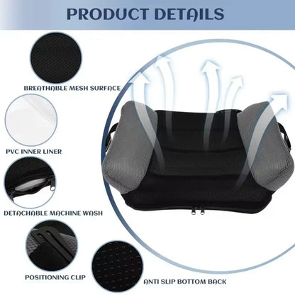 Inflatable Booster Car Seat - Portable PVC Travel Cushion for Kids with Comfortable Backless Design