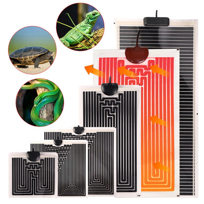 Adjustable 5-45W Reptile & Plant Heat Mat – Pet Heating Pad with Temperature Control