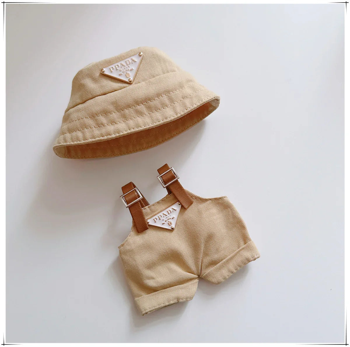 17cm Labubu Mini Doll Outfit Set - Hat, Clothes & Shoes for Labubu II Sitting Party Game Accessories