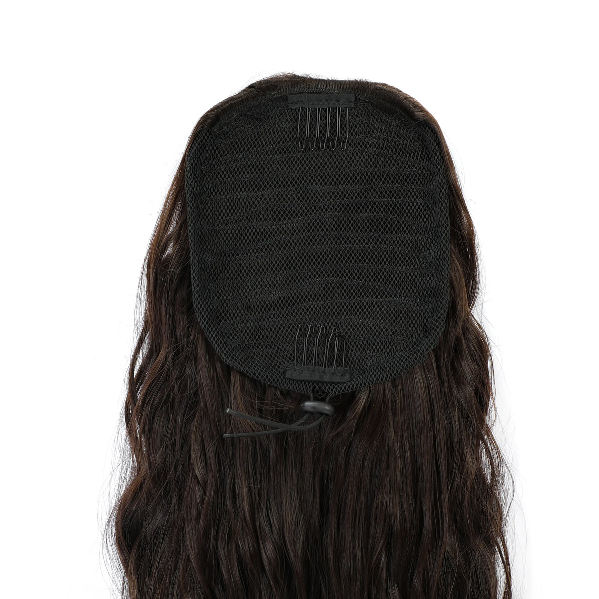 Gladys Water Wave Ponytail: Heat-Resistant Synthetic Fiber Curly Drawstring Hair Extension - Perfect for Black Women