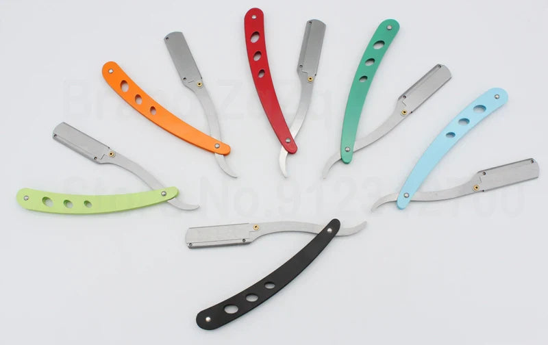 ZqZq 10 Shaving Blades – Straight Edge Razor for Haircut, Beard, Eyebrow Shaving & Manual Depilation