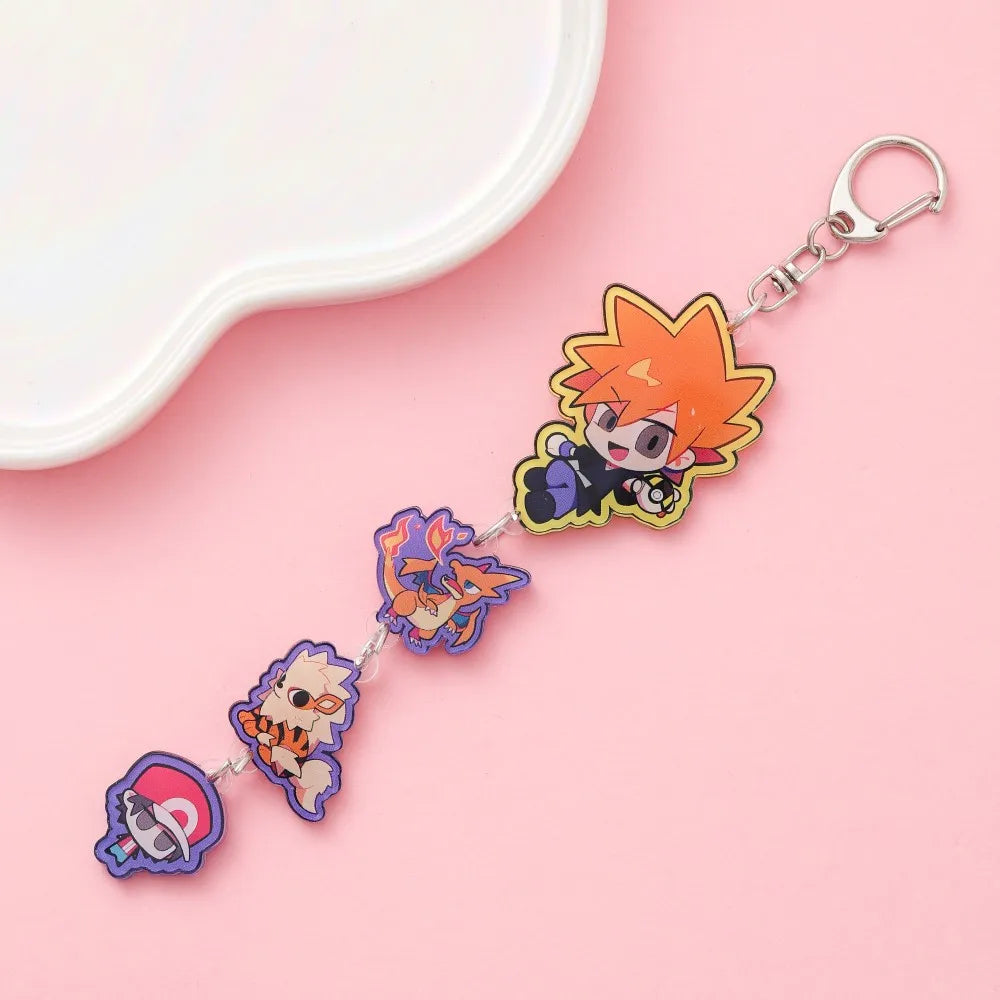 Anime Acrylic Keychain – Cute Cartoon Car Bag Pendant, Creative Gift for Friends & Fans, Fun Keyring Charm