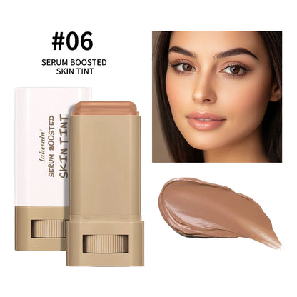 Waterproof Skin Tint Stick – Nourishing Tinted Foundation & Contour Balm for Face Makeup