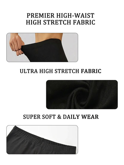 Women’s High Elasticity Biker Shorts – Super Soft Push Up Yoga, Running & Gym Fitness Activewear Shorts