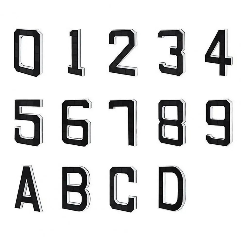 9-Inch Solar House Number Sign - LED Backlit Waterproof Address Plaque with Auto On/Off & No-Drill Installation