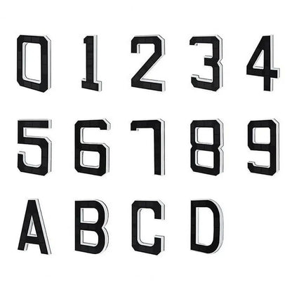 9-Inch Solar House Number Sign - LED Backlit Waterproof Address Plaque with Auto On/Off & No-Drill Installation