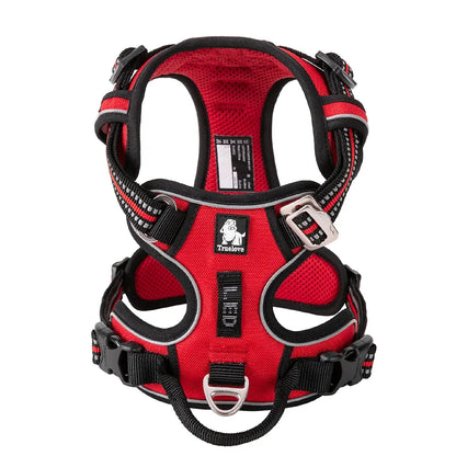 TRUE LOVE TLH5654 Reflective No-Pull Adjustable Nylon Dog Harness Step-In Comfortable Control Pet Walking Harness