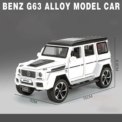 1:32 Mercedes Benz G63 Diecast Model Car with Sound & Light – Off-road SUV Miniature Alloy Toy Gift for Boyfriend