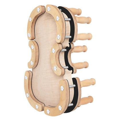 Violin & Viola Repair Clamp - Solid Wood Instrument Making Gluing Tool with Metal Fixing Clip