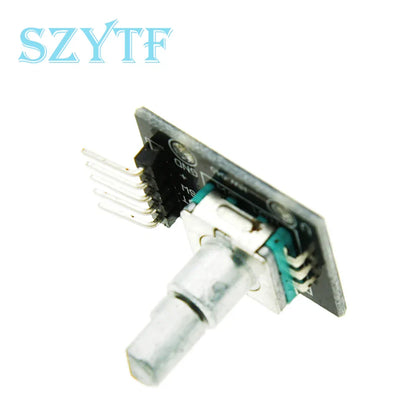 1-10PCS KY-040 360° Rotary Encoder Module – Potentiometer Sensor Development Board with Knob Cap for Arduino DIY Kit