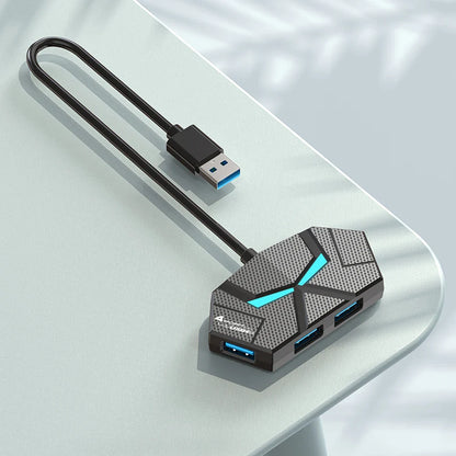 7-Port USB 3.0 Hub Type-C Docking Station — High-Speed 5Gbps Adapter for Laptop, Hard Drive, Mouse & Keyboard