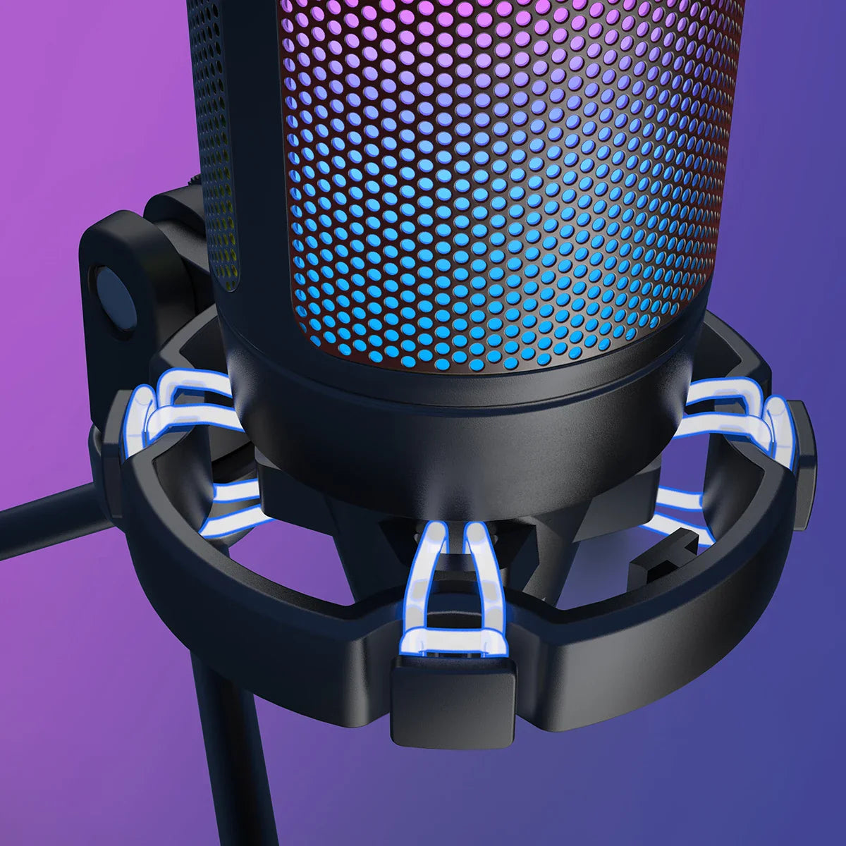 FIFINE A6V USB Gaming Microphone with Pop Filter & Shock Mount for PC PS4 PS5 Mac – Podcast & Streaming Mic with Gain Control