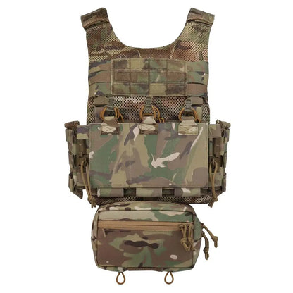 Tactical Vest LV119 Plate Carrier Set – Lightweight OTB Maritime Airsoft Hunting Vest with Underbelly Bag & Triple Mag Pouch