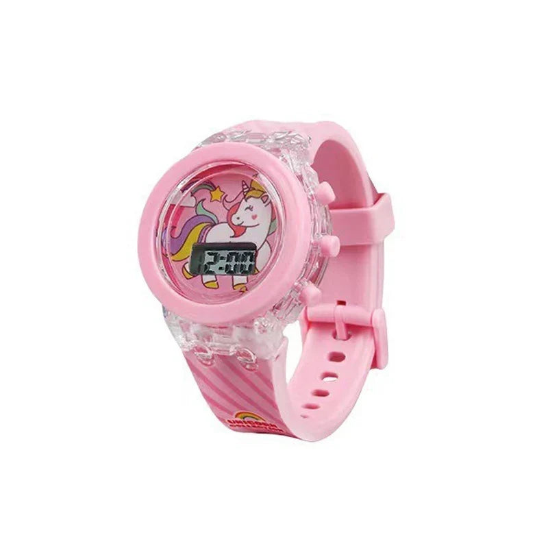 Flash Frozen Mickey Kids Watch - Cartoon Digital Wristwatch for Girls and Boys School Gifts