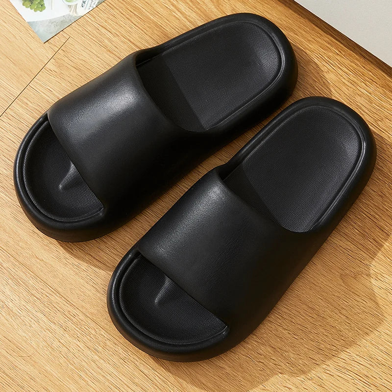 Lightweight Platform Slippers for Women – Super Soft Non-Slip Beach Flip Flops & Indoor Shower Slides for Couples Comfort