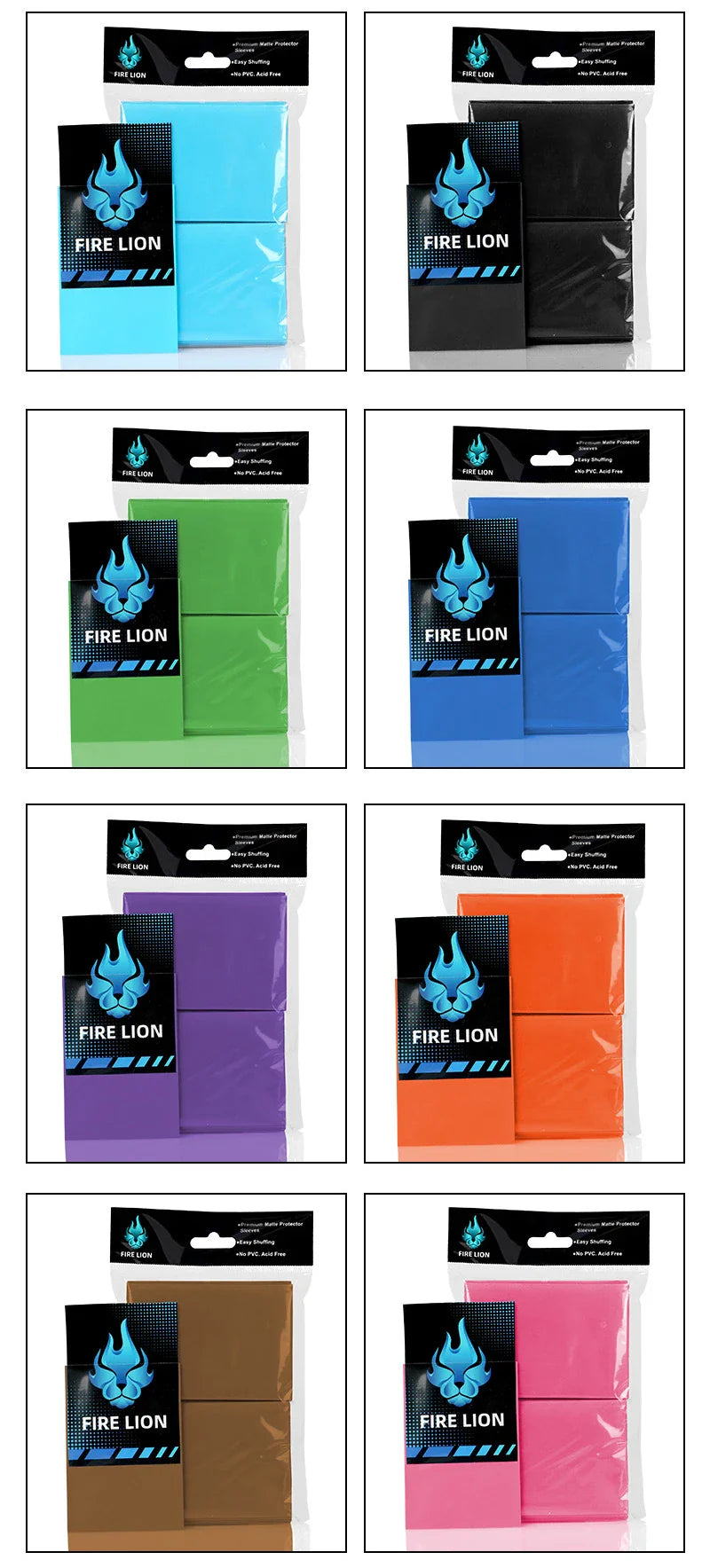 100PCS Matte Card Sleeves 66x91mm — Frosted Trading Card Protectors for MTG & TCG Game Cards