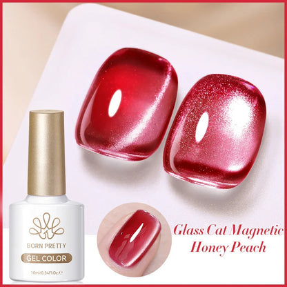 BORN PRETTY Cat Magnetic Gel Nail Polish 117 Colors 10ml Full Coverage Semi-Permanent Soak-Off Nail Varnish for Salon Manicure Glitter Cat Eye Nails