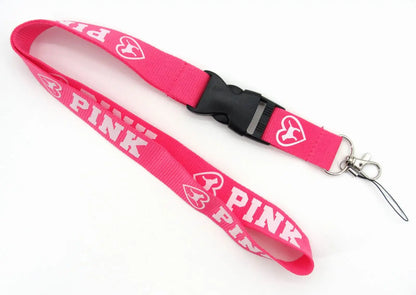 LOVE PINK Cellphone Lanyard Strap – Detachable Buckle Holder for Keys, ID Cards, Clothing & Accessories (H005)