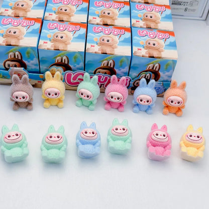 Mini Labubu Blind Box – The Monsters Heartbeat Macaron Enamel PVC Figurine Kawaii Tabletop Ornament Gift