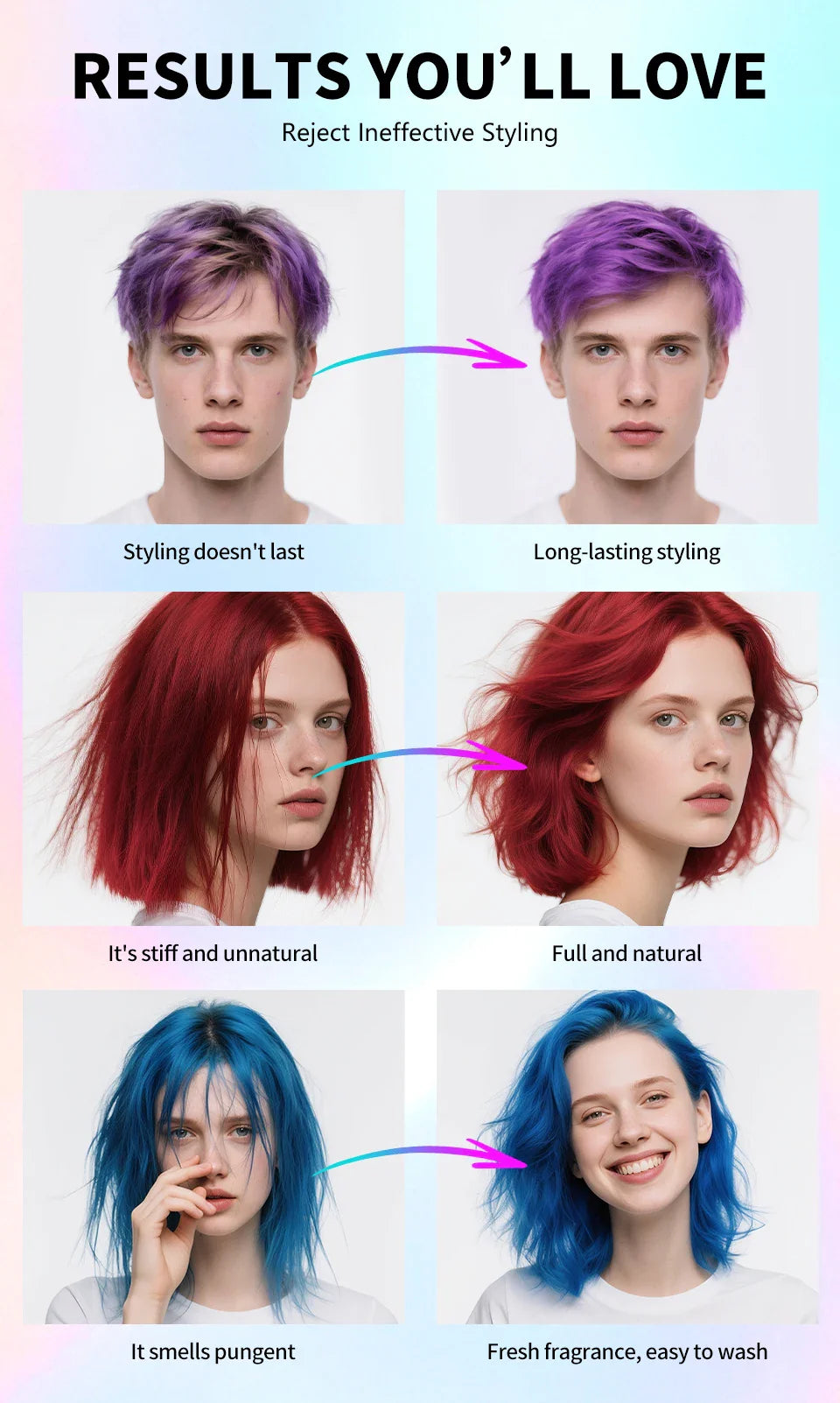 Temporary Hair Color Spray – 30ml DIY Hair Dye for Halloween, Parties & Instant Styling