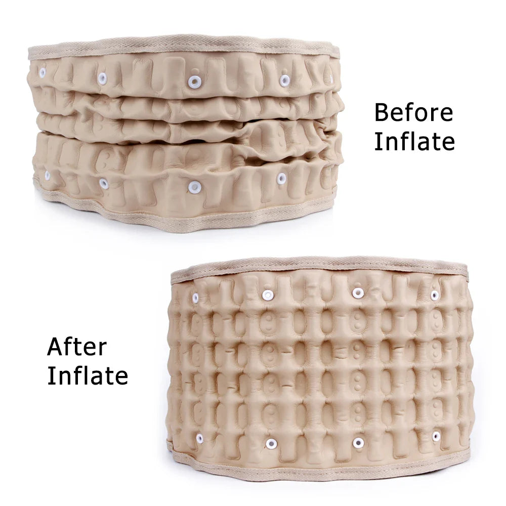 Heating Waist Massager Belt — Vibration & Inflatable Back Pad for Relaxation and Pain Relief