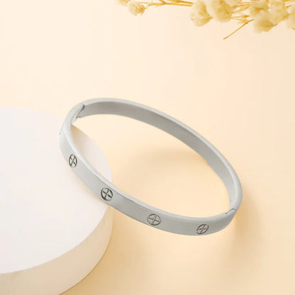 European American Stainless Steel Cross Bracelet - Gold & Silver Couple Jewelry, Perfect Holiday Gift for Men & Women