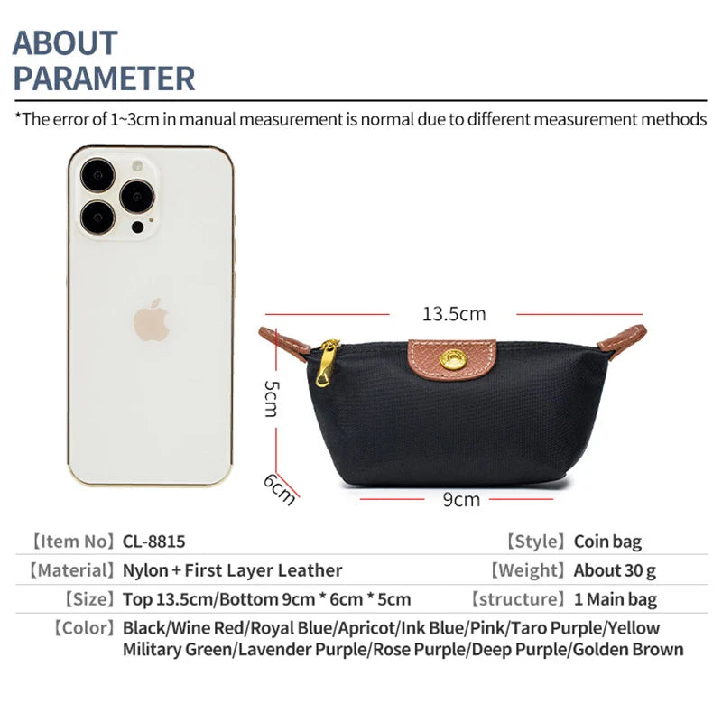 Mini Exquisite Zero Wallet - Lightweight Dumpling Bag for Lipstick, Earphones, and Coin Purse, Portable Fashionable Storage for Women