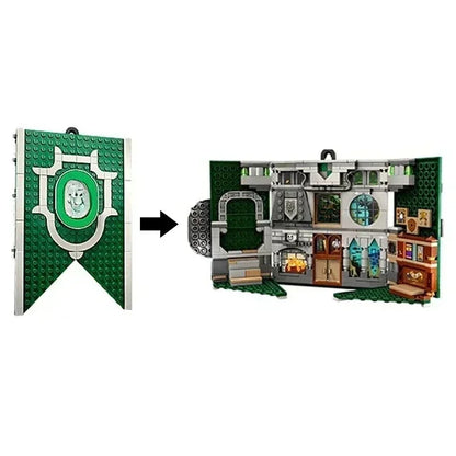 Academy Flag Building Block Set - 4-Piece Collectible Toy Set for Teens & Adults