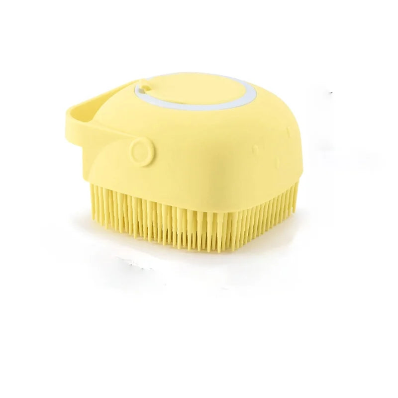 Puppy Bath Massage Gloves - Soft Silicone Brush for Big Dogs, Cats, Pet Accessories, Safety Tools for Mascotas Products