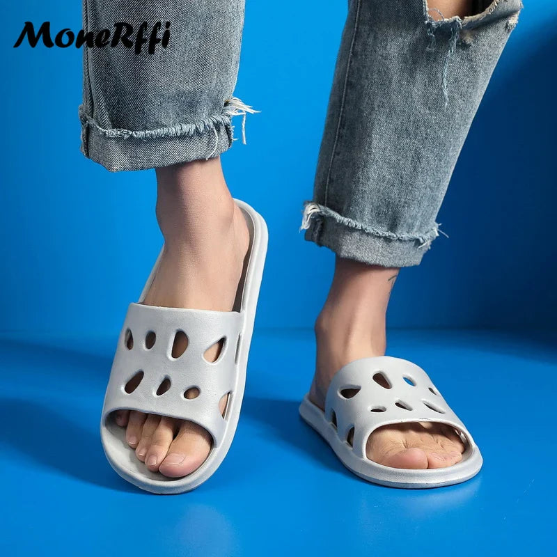 Summer Cloud Slippers – Women’s and Men’s Flip Flops – Beach Sandals, Bathroom Non-Slip Slides – Indoor House Shoes for Men and Women