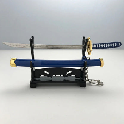 8 Styles Roronoa Zoro Samurai Sword Keychain – Katana Scabbard Keyring for Men & Women, Cosplay Toy Jewelry Gift