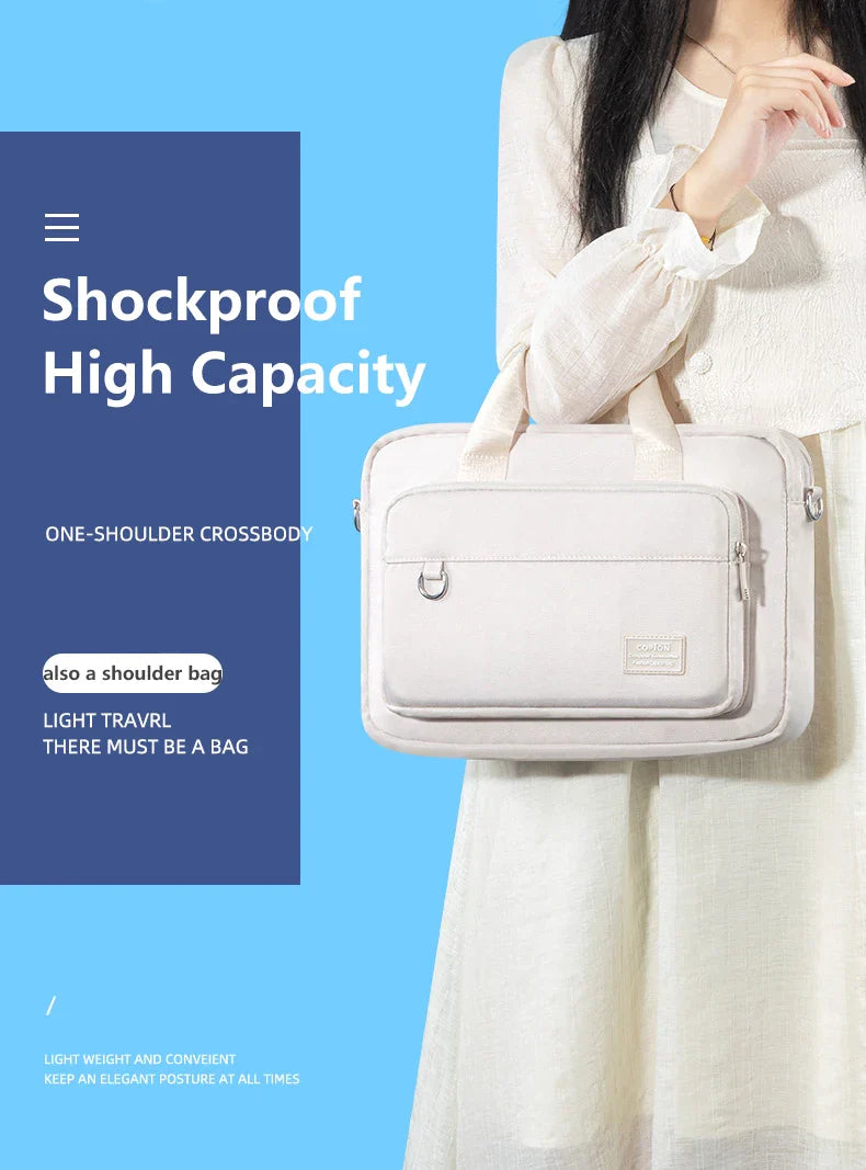 Universal Laptop Shoulder Bag for Men and Women - Fits 13, 14, 15.6 Inch Models Including MacBook Air/Pro and Surface - Compatible with Acer, ASUS, Toshiba
