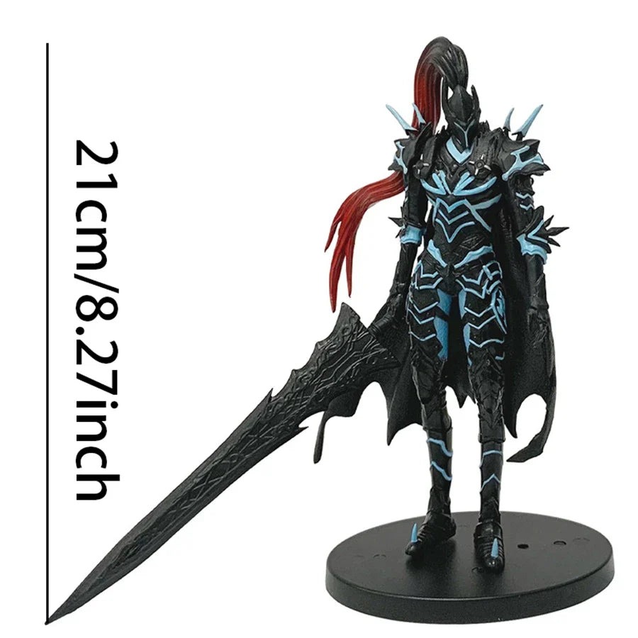 21cm Solo Leveling Sung Jinwoo Action Figure – Knightmaster Yeglit PVC Collectible Toy