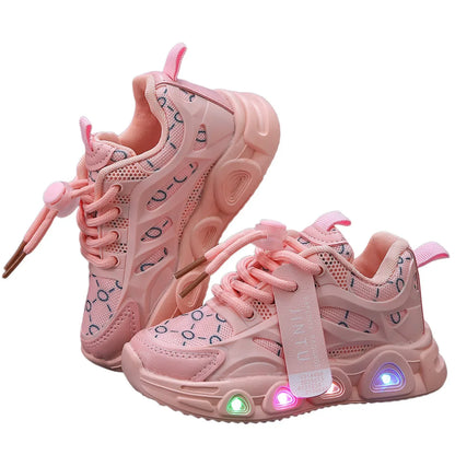 Kids LED Light-Up Shoes - Luminous Casual Sneakers for Baby Girls and Boys