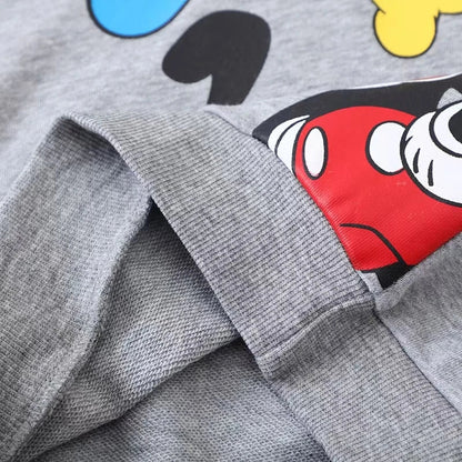 Autumn Children Clothing Set – Toddler Boys Mickey Mouse Top & Pants, 2-6 Years Kids Sports Suit
