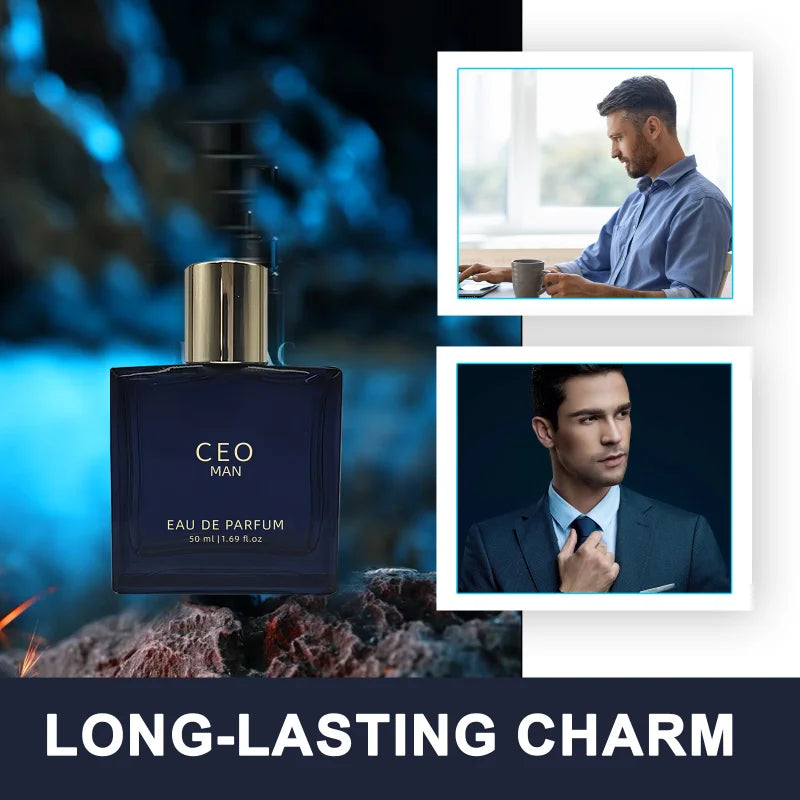 Classic High-End Men’s Eau de Parfum – Long-Lasting Fragrance with Sandalwood & Vanilla Scent, Captivating Fresh Date Perfume for Men & Couples