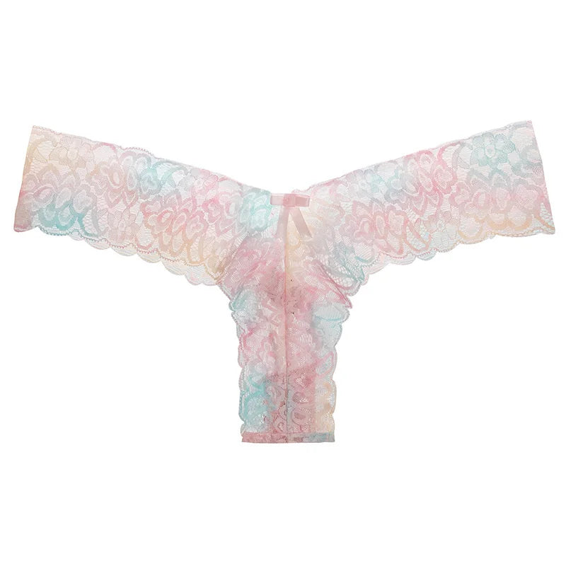 Women’s Seamless Ruffle Underwear – Invisible T-Panties G-String Thongs for Sexy Lingerie (1pc)