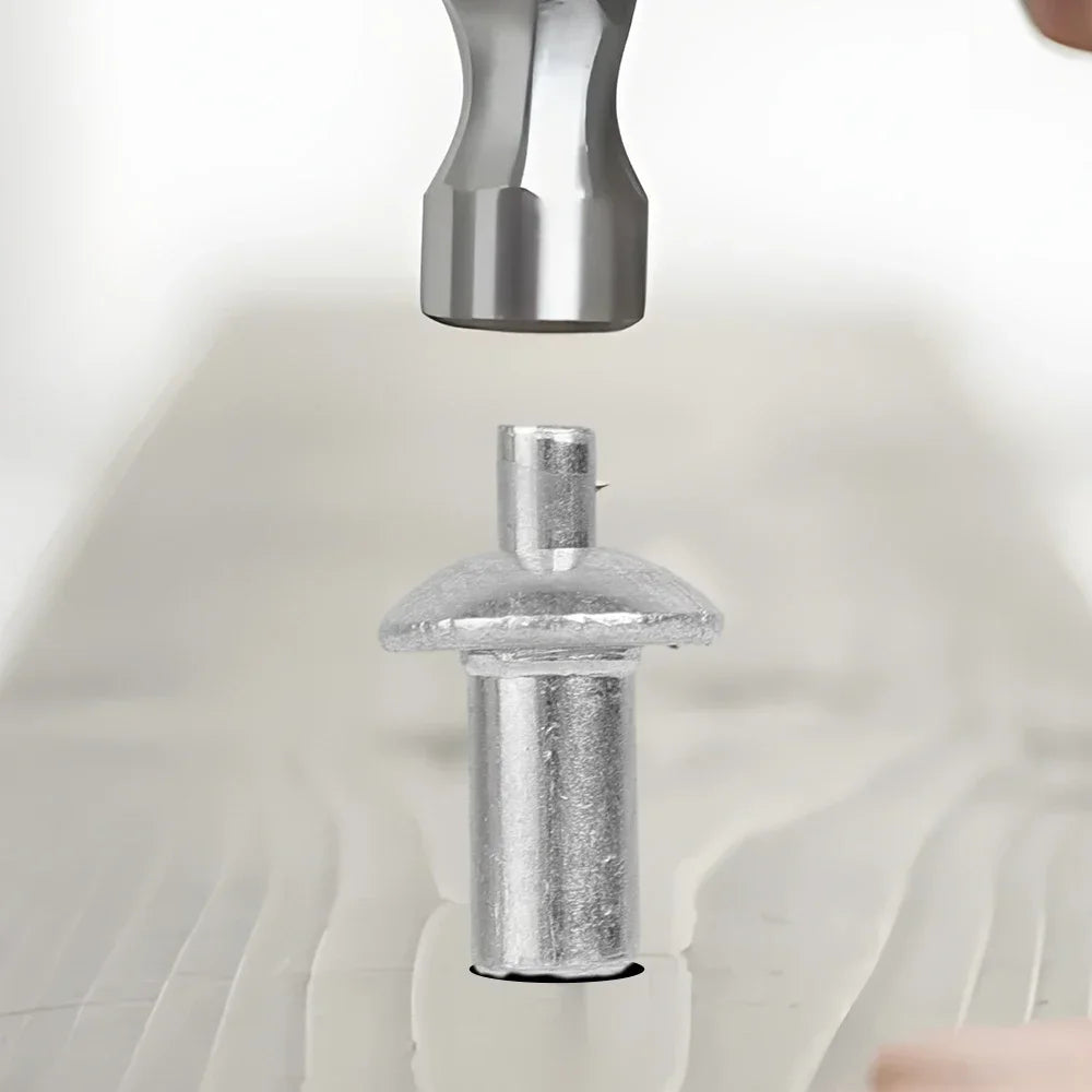100x Hammer Drive Expansion Rivets – Aluminum Piercing Nails, Tapping Screws & Fasteners for Percussion Expansion
