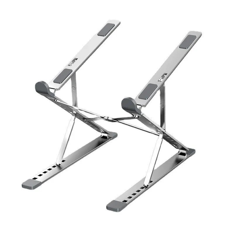 Folding Adjustable Laptop Stand for MacBook and PC - Aluminum Notebook Holder with Heat Dissipation for Tablets and Computers