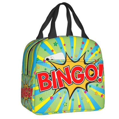 Bingo Queen Insulated Lunch Bag - Waterproof Thermal Cooler Tote for Work, Office & Picnics