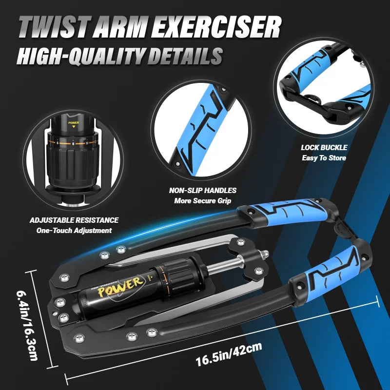 Adjustable Hydraulic Arm Exerciser 22–440 lbs Power Twister for Chest, Shoulder & Muscle Training Home Fitness Equipment